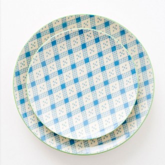 Side Plates Set of 4 in Cross Stitch